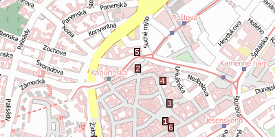 Stadtplan Michaelertor Bratislava