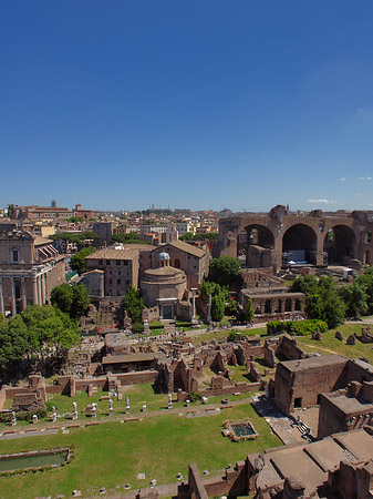 Blick auf das Forum Romanum Foto 