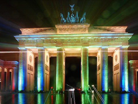 Brandenburger Tor bei Nacht Foto 